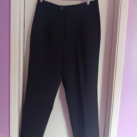 Tulliano Men's Dress Trousers Pleated Front Black Size 24R - Picture 1 of 10